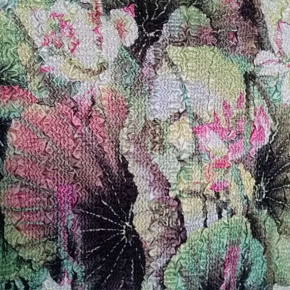 NWT  Crush Reversible Floral Design Jacket Reversible Lime Green - Picture 5 of 8